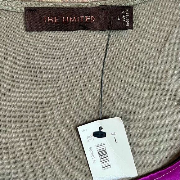 New! NWT The Limited Color Block Tank Top Large - Picture 8 of 8